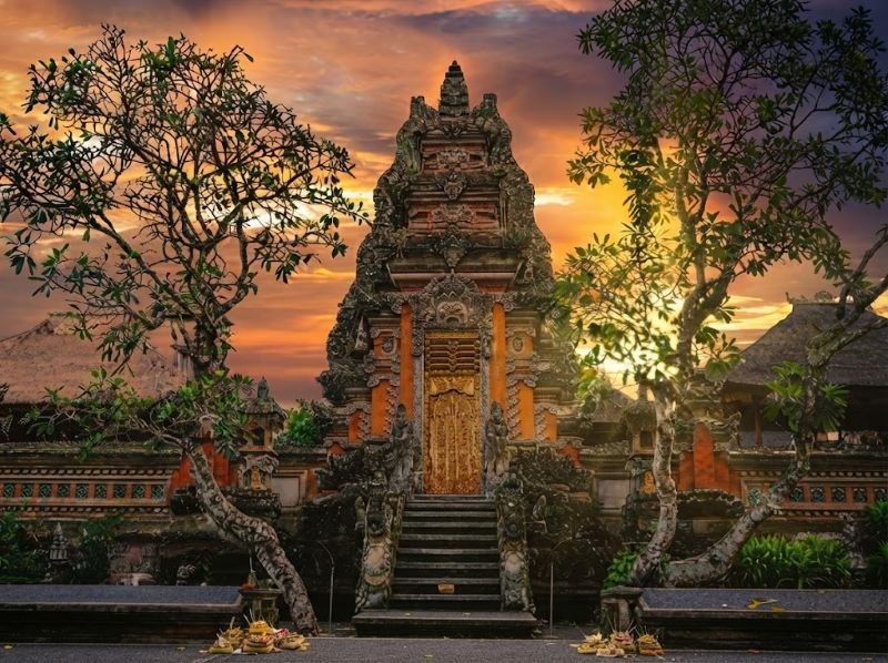sunset in Bali