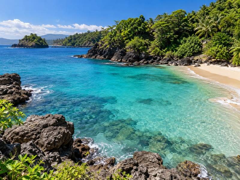 Blue Lagoon coastal stop on a Padangbai itinerary