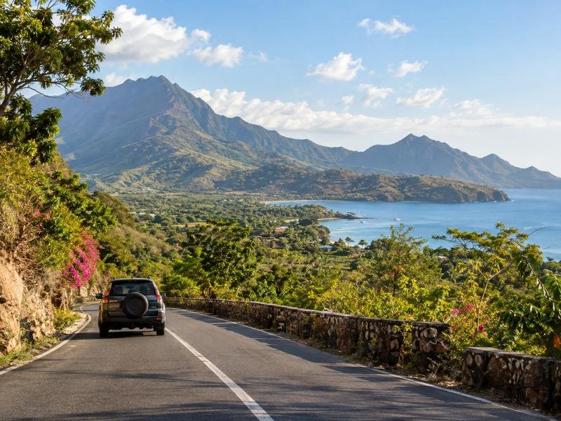 Scenic northwest Bali journey toward Pemuteran