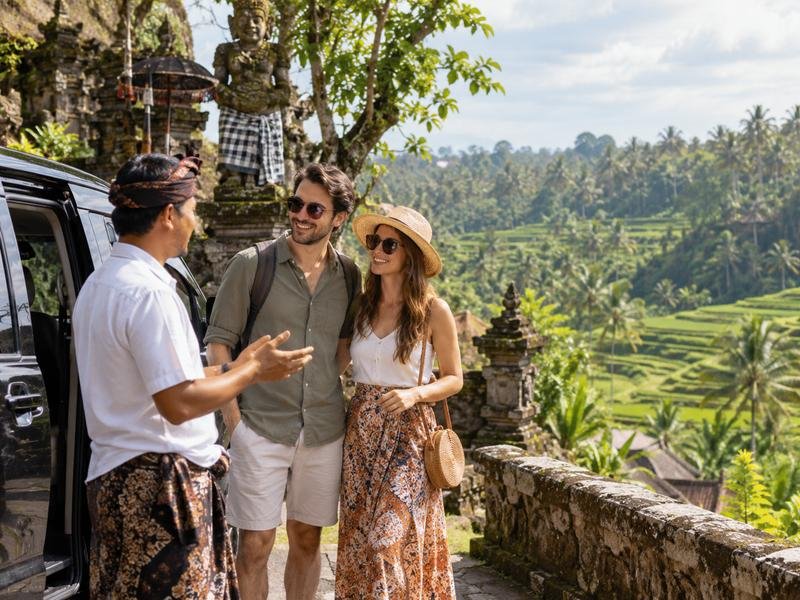 travelers enjoying a flexible private day in Ubud