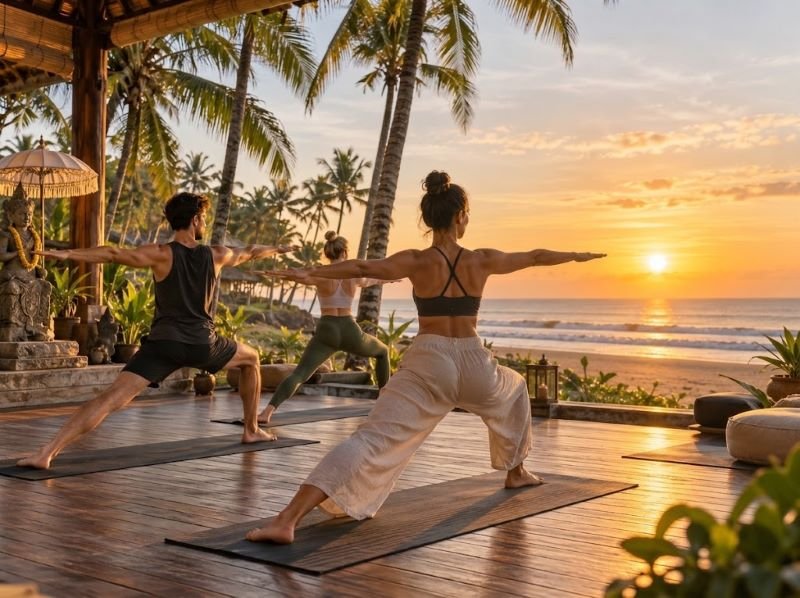morning yoga in Seminyak